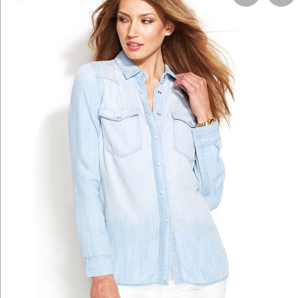 ✅SOLD✅Michael Kors chambray denim shirt
